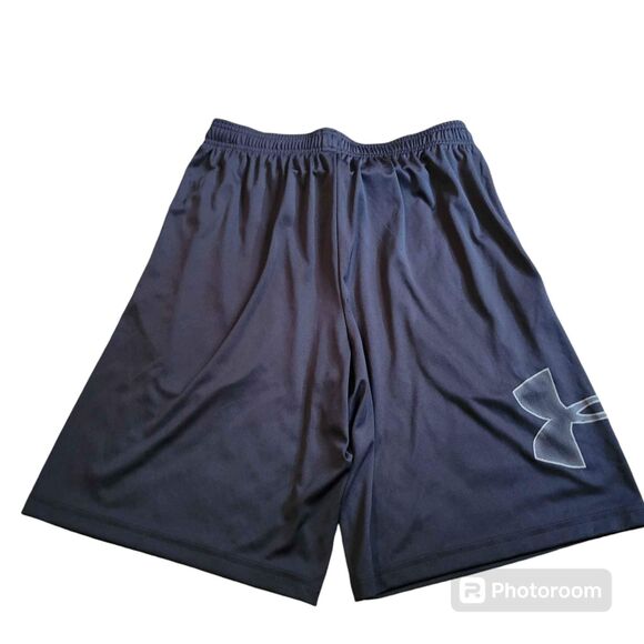 Men's Size Medium Under Armour Shorts Black and Gray - Picture 2 of 4